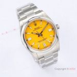 2020 Novelty! Swiss Grade Replica Rolex Oyster Perpetual 36mm 126000 EWF SS Yellow Dial Watch_th.jpg